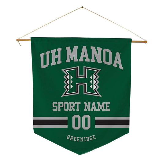 Hawaii - NCAA Men's Volleyball : Quintin Greenidge - Pennant - 18" x 21"-0