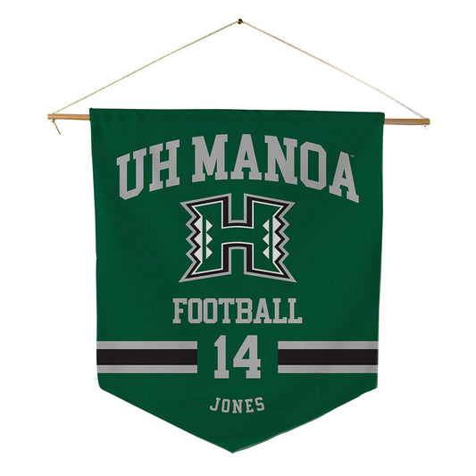 Hawaii - NCAA Football : Jaheim Jones - Pennant - 18" x 21"-0