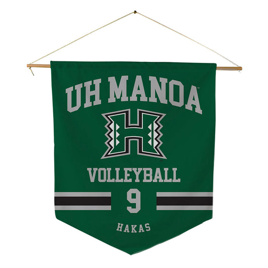 Hawaii - NCAA Women's Volleyball : Tali Hakas - Pennant - 18" x 21"-0