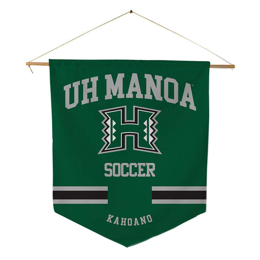 Hawaii - NCAA Women's Soccer : Leila Kahoano - Pennant - 18" x 21"-0