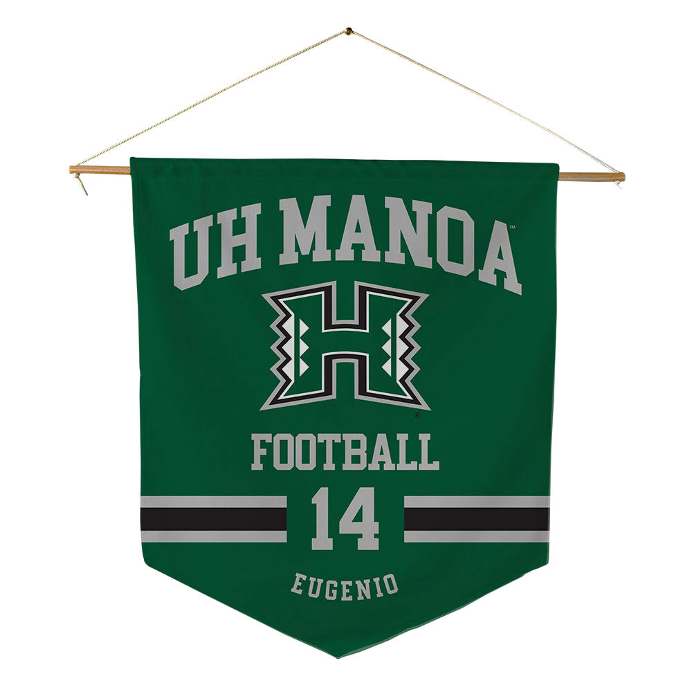 Hawaii - NCAA Football : Maika Eugenio - Pennant - 18" x 21"-0