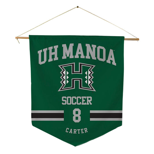 Hawaii - NCAA Women's Soccer : Caroline Carter - Pennant - 18" x 21"-0