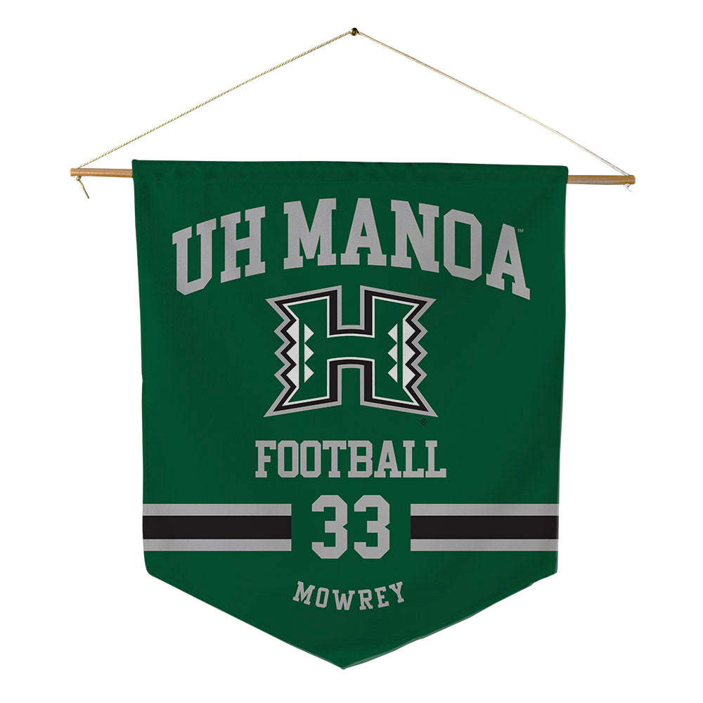 Hawaii - NCAA Football : Jack Mowrey - Pennant - 18" x 21"-0