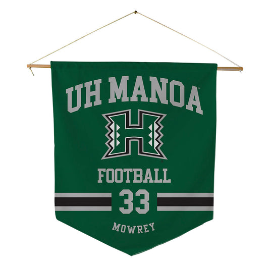 Hawaii - NCAA Football : Jack Mowrey - Pennant - 18" x 21"-0