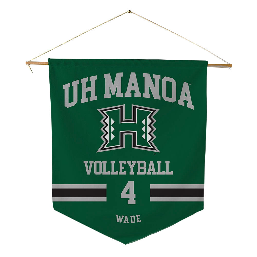 Hawaii - NCAA Men's Volleyball : Kainoa Wade - Pennant - 18" x 21"-0