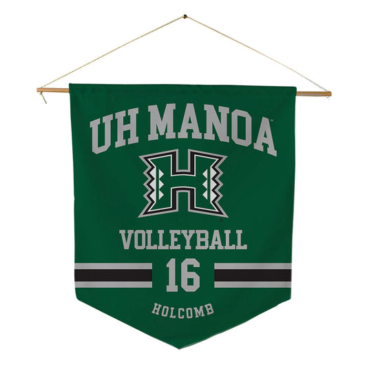 Hawaii - NCAA Women's Volleyball : Cameron Holcomb - Pennant - 18" x 21"-0