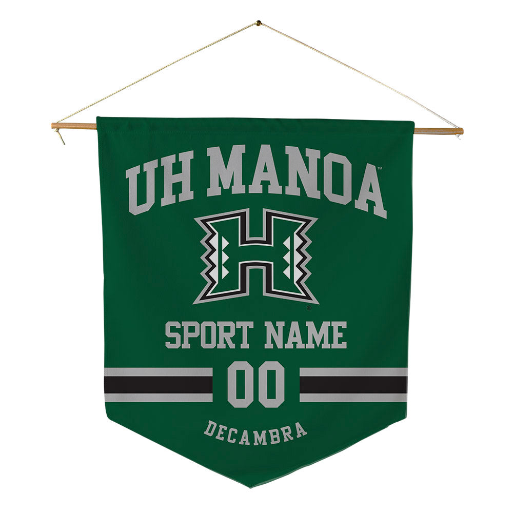 Hawaii - NCAA Football : Kodi DeCambra - Pennant - 18" x 21"-0