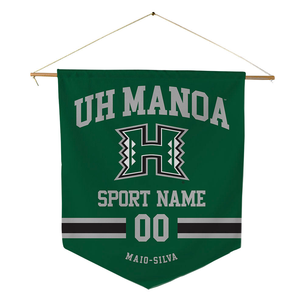 Hawaii - NCAA Softball : Briana Maio-Silva - Pennant - 18" x 21"-0