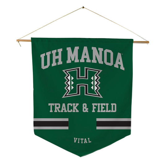 Hawaii - NCAA Women's Track & Field : Samaria Vital - Pennant - 18" x 21"-0