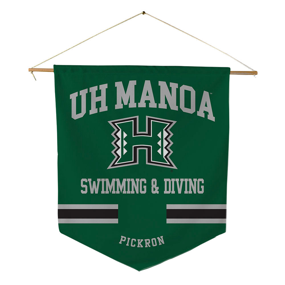 Hawaii - NCAA Women's Swimming & Diving : Ruby Pickron - Pennant - 18" x 21"-0
