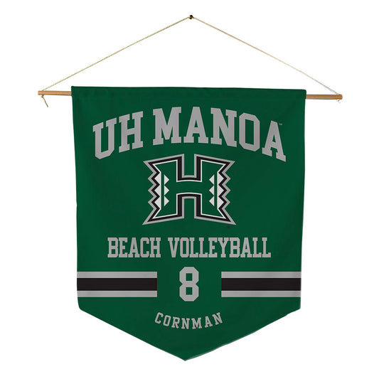 Hawaii - NCAA Beach Volleyball : Kiera Cornman - Pennant - 18" x 21"-0
