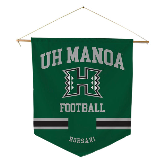 Hawaii - NCAA Football : Hudson Borsari - Pennant - 18" x 21"-0