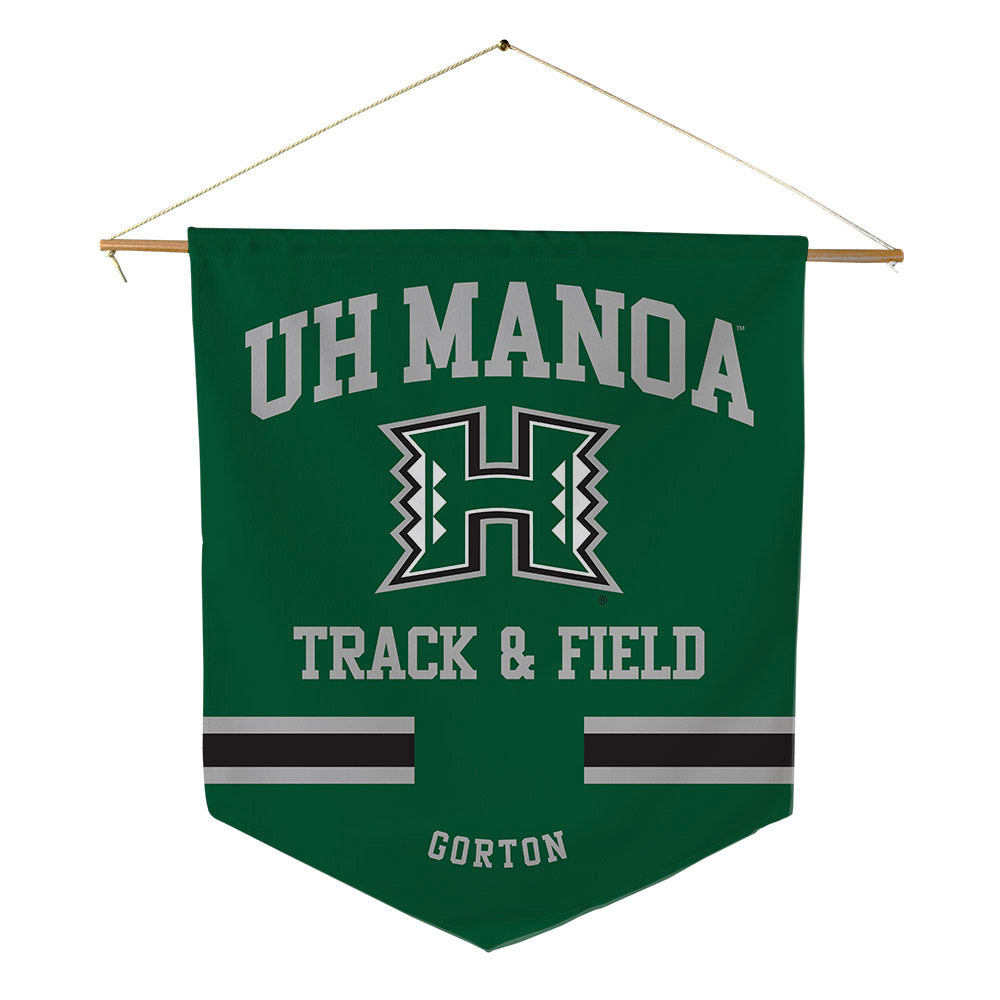 Hawaii - NCAA Women's Track & Field : Izzy Gorton - Pennant - 18" x 21"-0