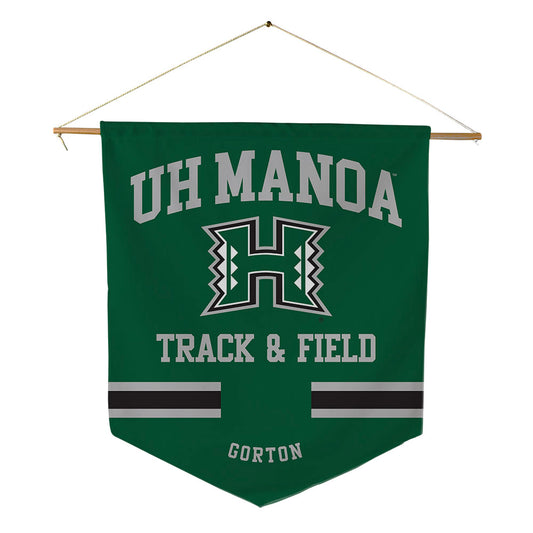 Hawaii - NCAA Women's Track & Field : Izzy Gorton - Pennant - 18" x 21"-0
