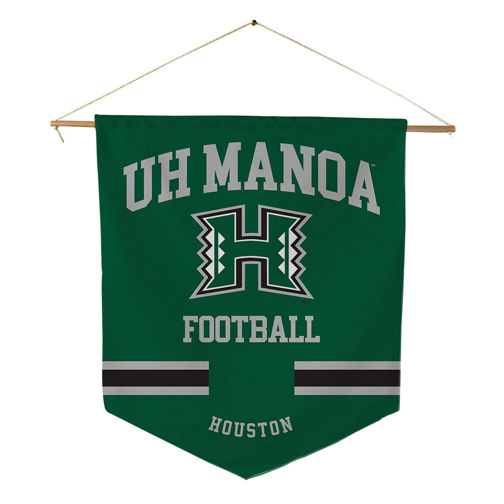 Hawaii - NCAA Football : Avin Houston - Pennant - 18" x 21"-0