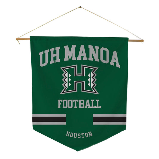 Hawaii - NCAA Football : Avin Houston - Pennant - 18" x 21"-0