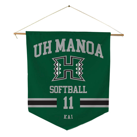 Hawaii - NCAA Softball : Keely Kai - Pennant - 18" x 21"-0