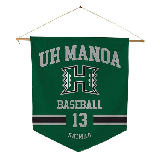Hawaii - NCAA Baseball : Tate Shimao - Pennant - 18" x 21"-0