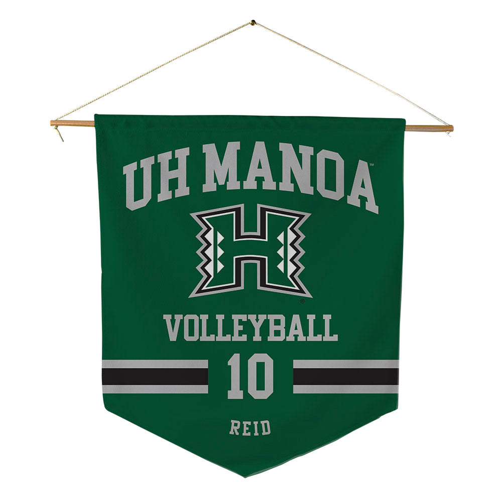 Hawaii - NCAA Women's Volleyball : Cha'lei Reid - Pennant - 18" x 21"-0