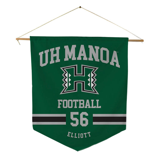 Hawaii - NCAA Football : Spencer Elliott - Pennant - 18" x 21"-0