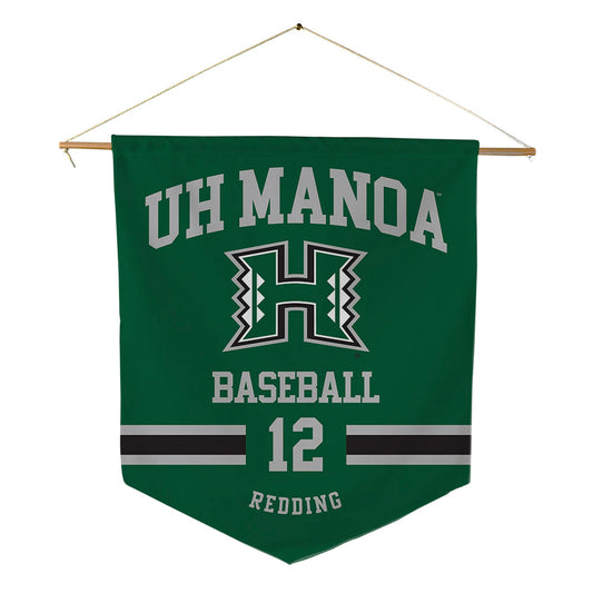 Hawaii - NCAA Baseball : Jake Redding - Pennant - 18" x 21"-0