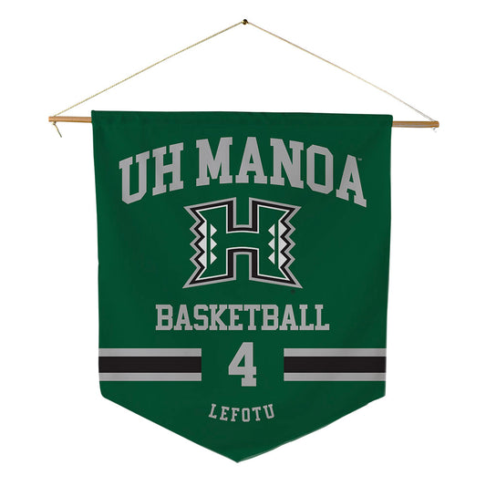 Hawaii - NCAA Women's Basketball : Jovi Lefotu - Pennant - 18" x 21"-0