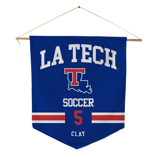 LA Tech - NCAA Women's Soccer : Grace Clay - Pennant - 18" x 21"-0