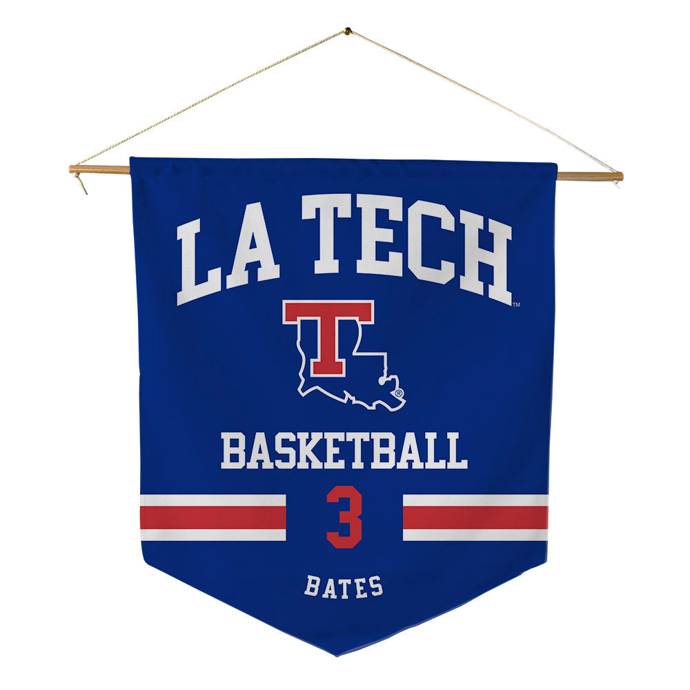LA Tech - NCAA Men's Basketball : A.J. Bates - Pennant - 18" x 21"-0