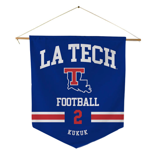 LA Tech - NCAA Football : Trey Kukuk - Pennant - 18" x 21"-0