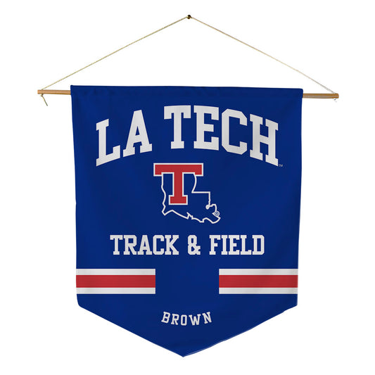 LA Tech - NCAA Men's Track & Field : John-Hudson Brown - Pennant - 18" x 21"-0