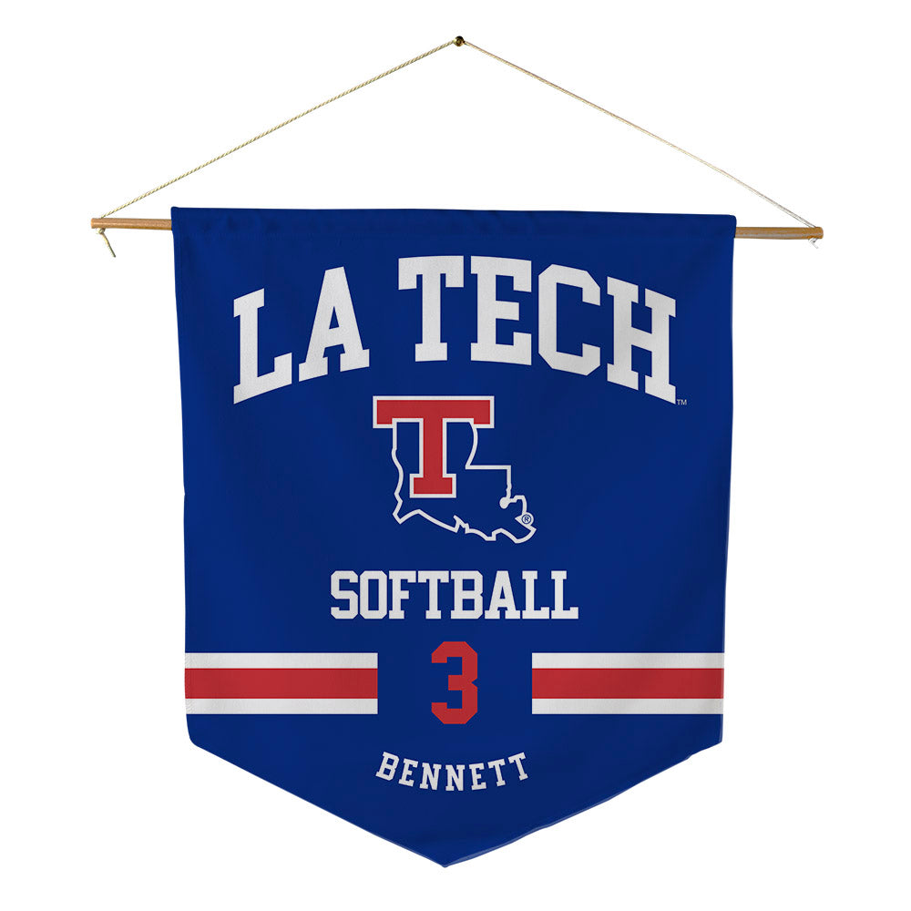 LA Tech - NCAA Softball : Cali Bennett - Pennant - 18" x 21"-0