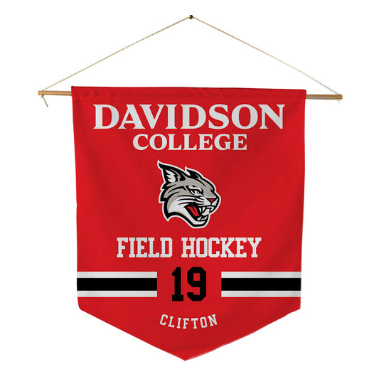 Davidson - NCAA Women's Field Hockey : Sarah Grace Clifton - Pennant - 18" x 21"-0