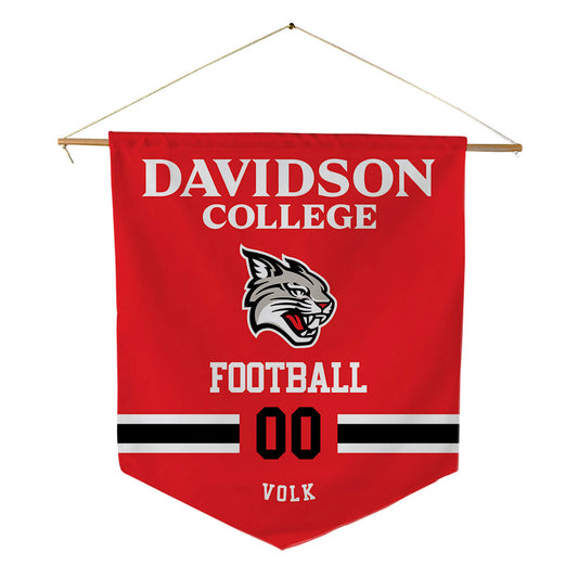 Davidson - NCAA Football : Will Volk - Pennant - 18" x 21"-0