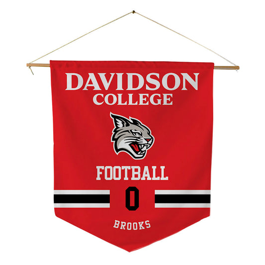 Davidson - NCAA Football : Hunter Brooks - Pennant - 18" x 21"-0
