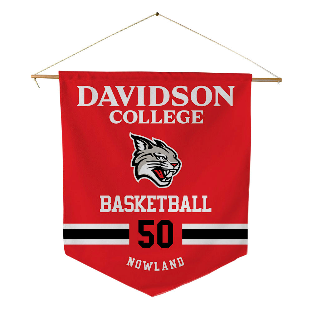 Davidson - NCAA Men's Basketball : John Nowland - Pennant - 18" x 21"-0