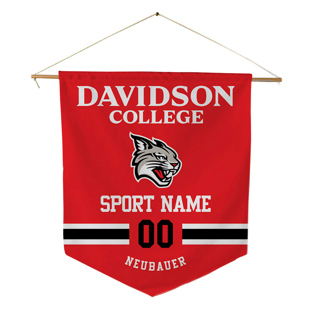 Davidson - NCAA Football : Cal Neubauer - Pennant - 18" x 21"-0