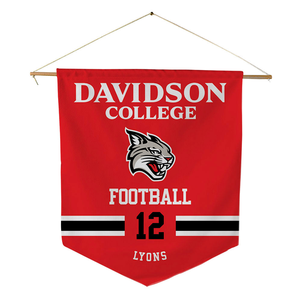 Davidson - NCAA Football : Christian Lyons - Pennant - 18" x 21"-0
