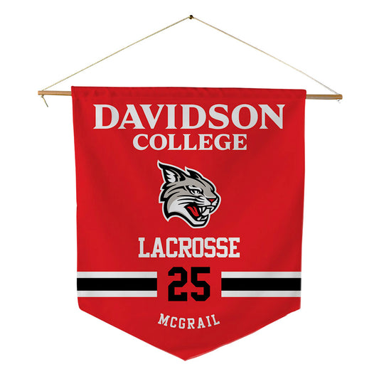 Davidson - NCAA Women's Lacrosse : Kella McGrail - Pennant - 18" x 21"-0