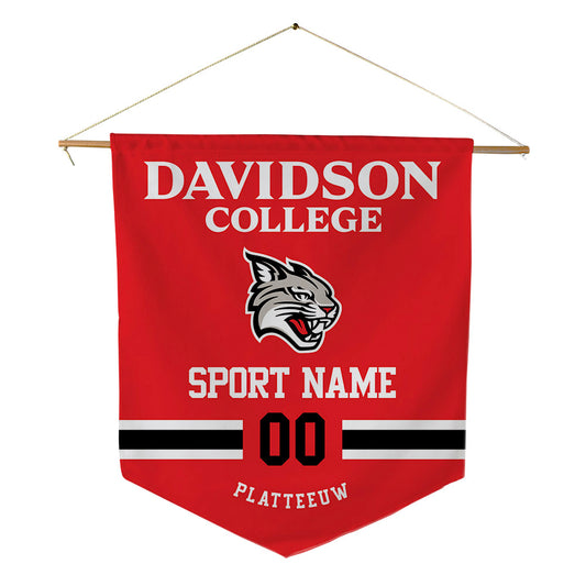 Davidson - NCAA Men's Basketball : Ian Platteeuw - Pennant - 18" x 21"-0