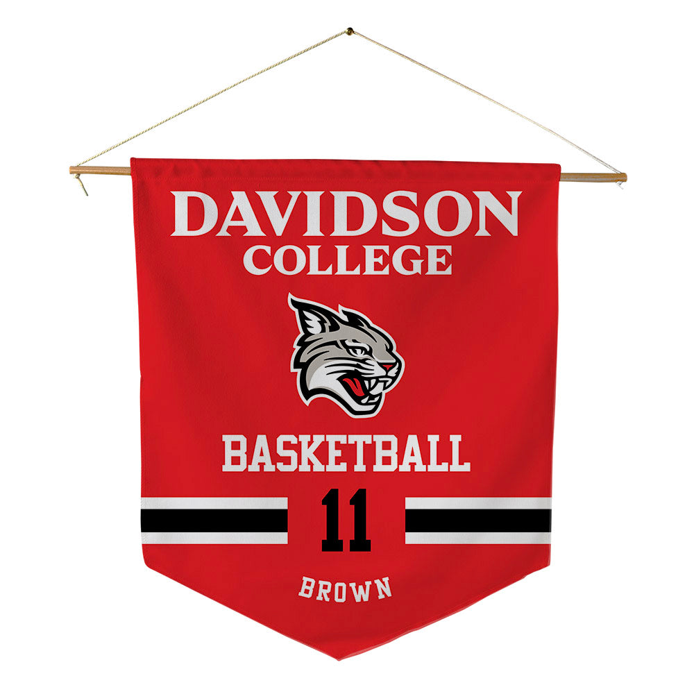Davidson - NCAA Men's Basketball : Sam Brown - Pennant - 18" x 21"-0