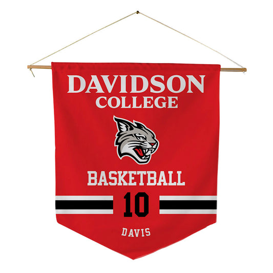 Davidson - NCAA Men's Basketball : Malik Davis - Pennant - 18" x 21"-0