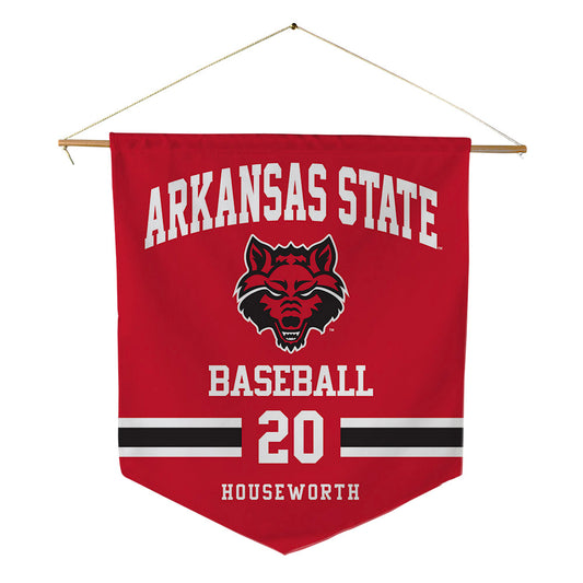 Arkansas State - NCAA Baseball : Aidan Houseworth - Pennant - 18" x 21"-0