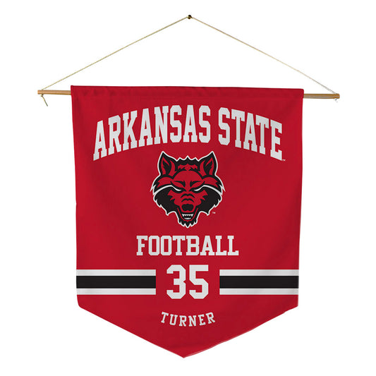 Arkansas State - NCAA Football : Rasheem Turner - Pennant - 18" x 21"-0