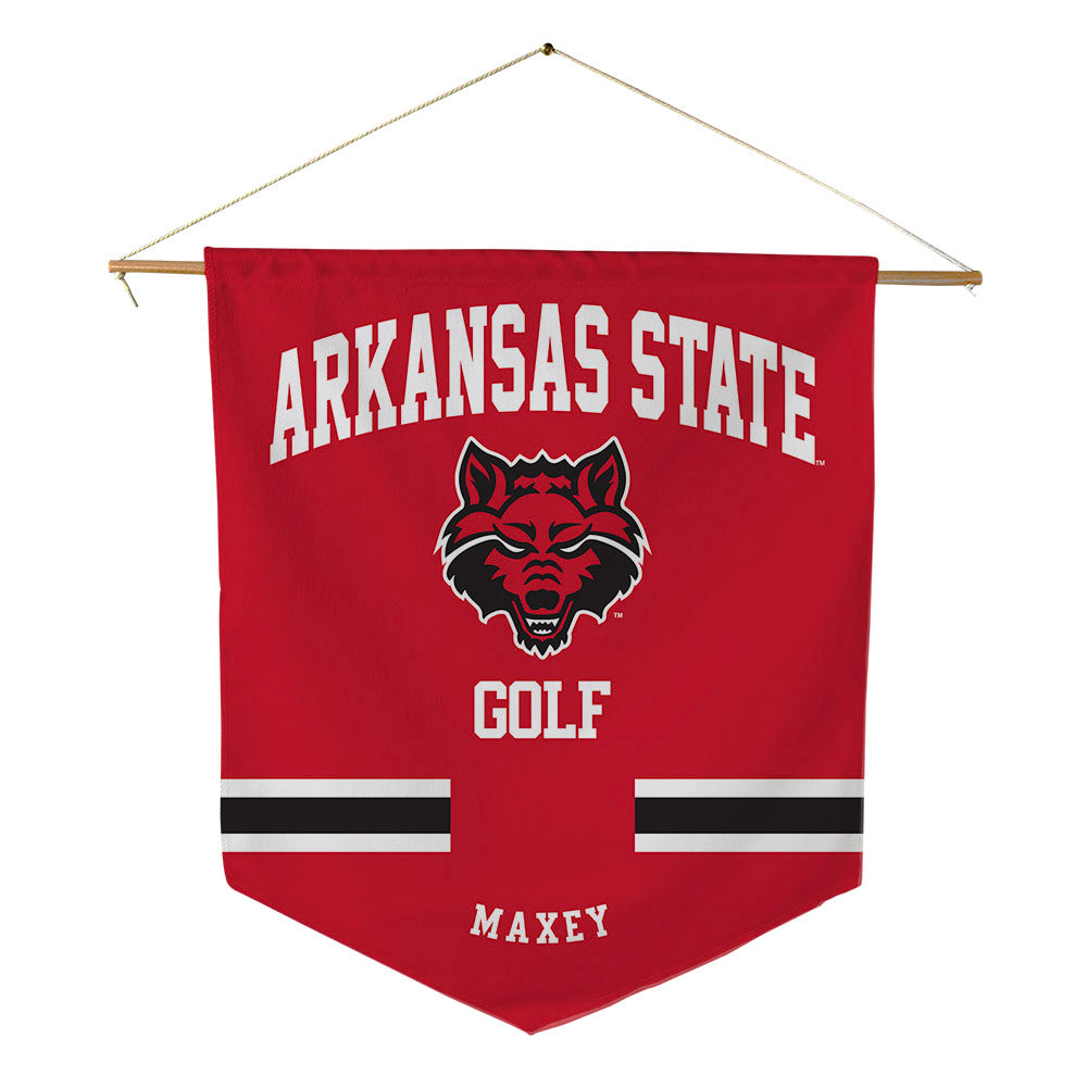 Arkansas State - NCAA Men's Golf : Jack Maxey - Pennant - 18" x 21"-0