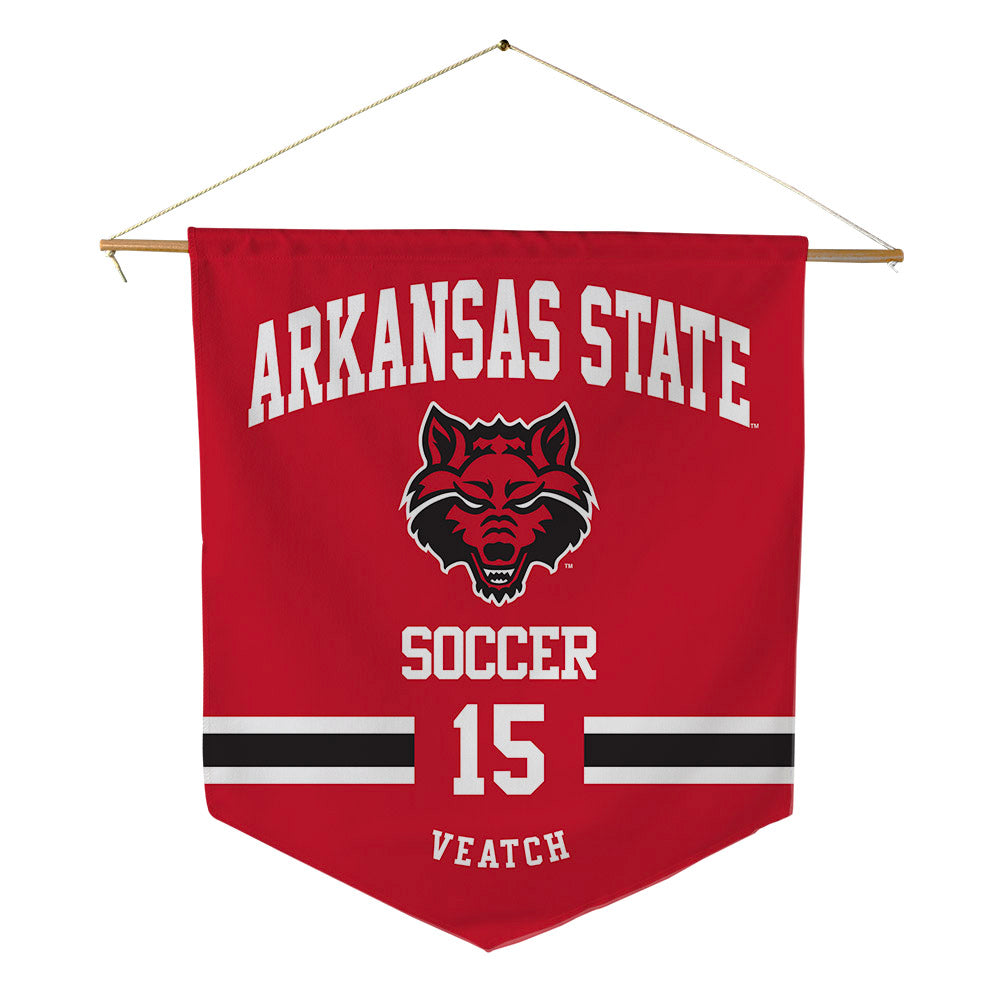 Arkansas State - NCAA Women's Soccer : Sydney Veatch - Pennant - 18" x 21"-0