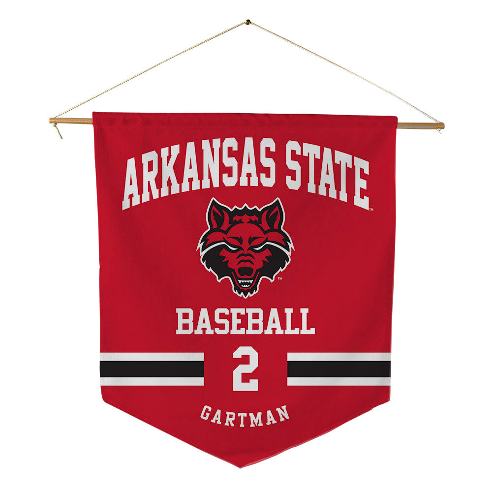 Arkansas State - NCAA Baseball : Drew Gartman - Pennant - 18" x 21"-0