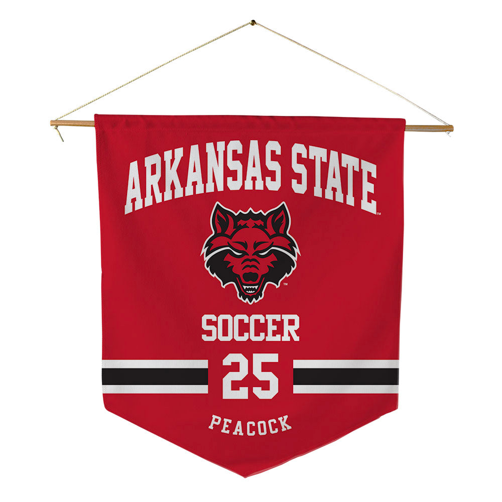 Arkansas State - NCAA Women's Soccer : Keelyn Peacock - Pennant - 18" x 21"-0