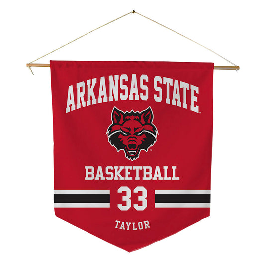 Arkansas State - NCAA Men's Basketball : Layne Taylor - Pennant - 18" x 21"-0