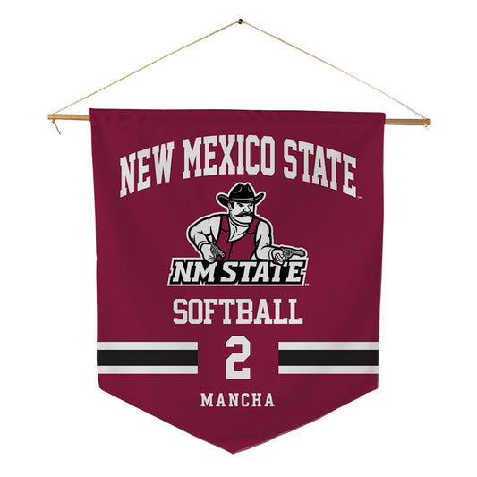 NMSU - NCAA Softball : Jaileen Mancha - Pennant - 18" x 21"-0