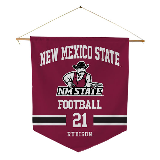 NMSU - NCAA Football : Isaiah Rudison - Pennant - 18" x 21"-0